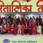 नाचगान र रमाइलोसहित नेपाल भेटेरिनरी एसोसिएसनको तीज कार्यक्रम सम्पन्न